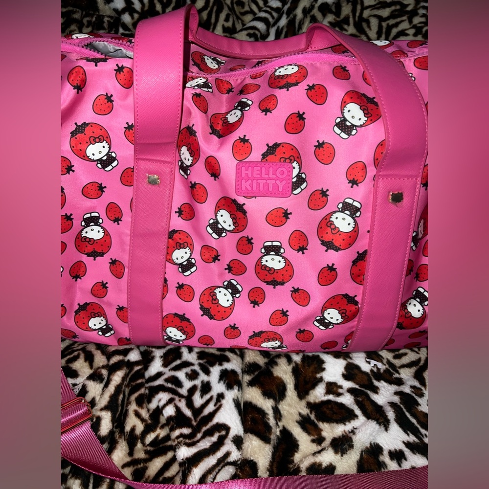 Hello Kitty strawberry Pink Duffel Bag